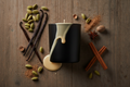 Creamy Egg Nog — upright hero with dribble