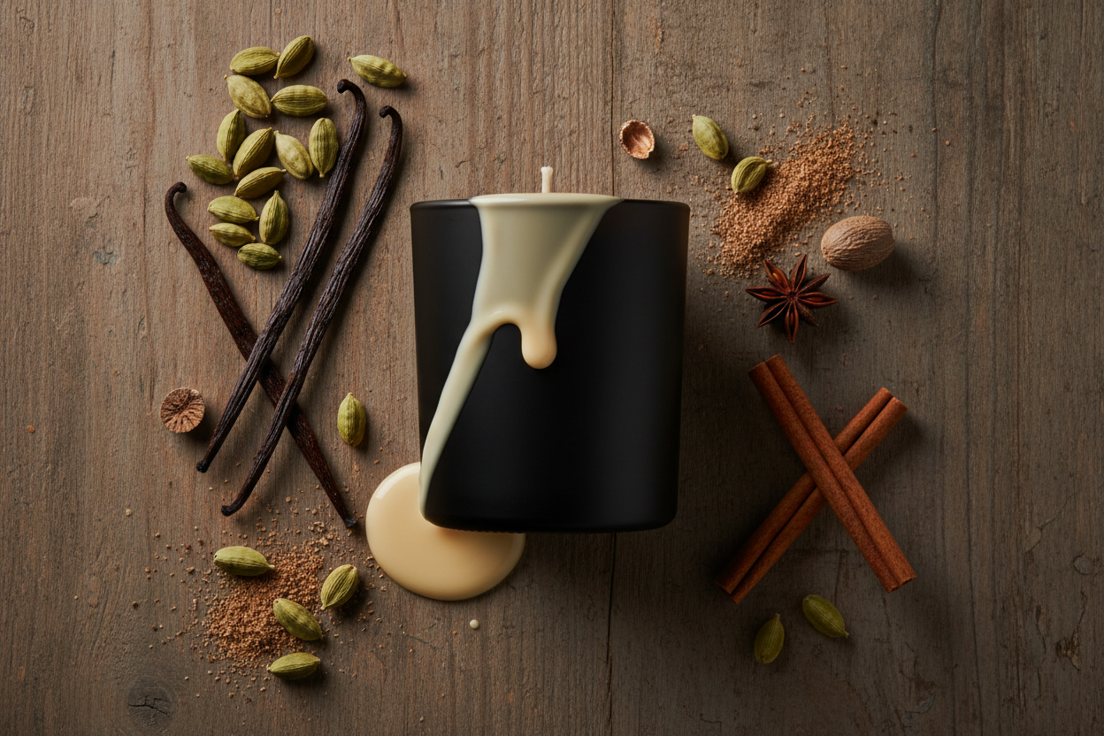 Creamy Egg Nog — upright hero with dribble