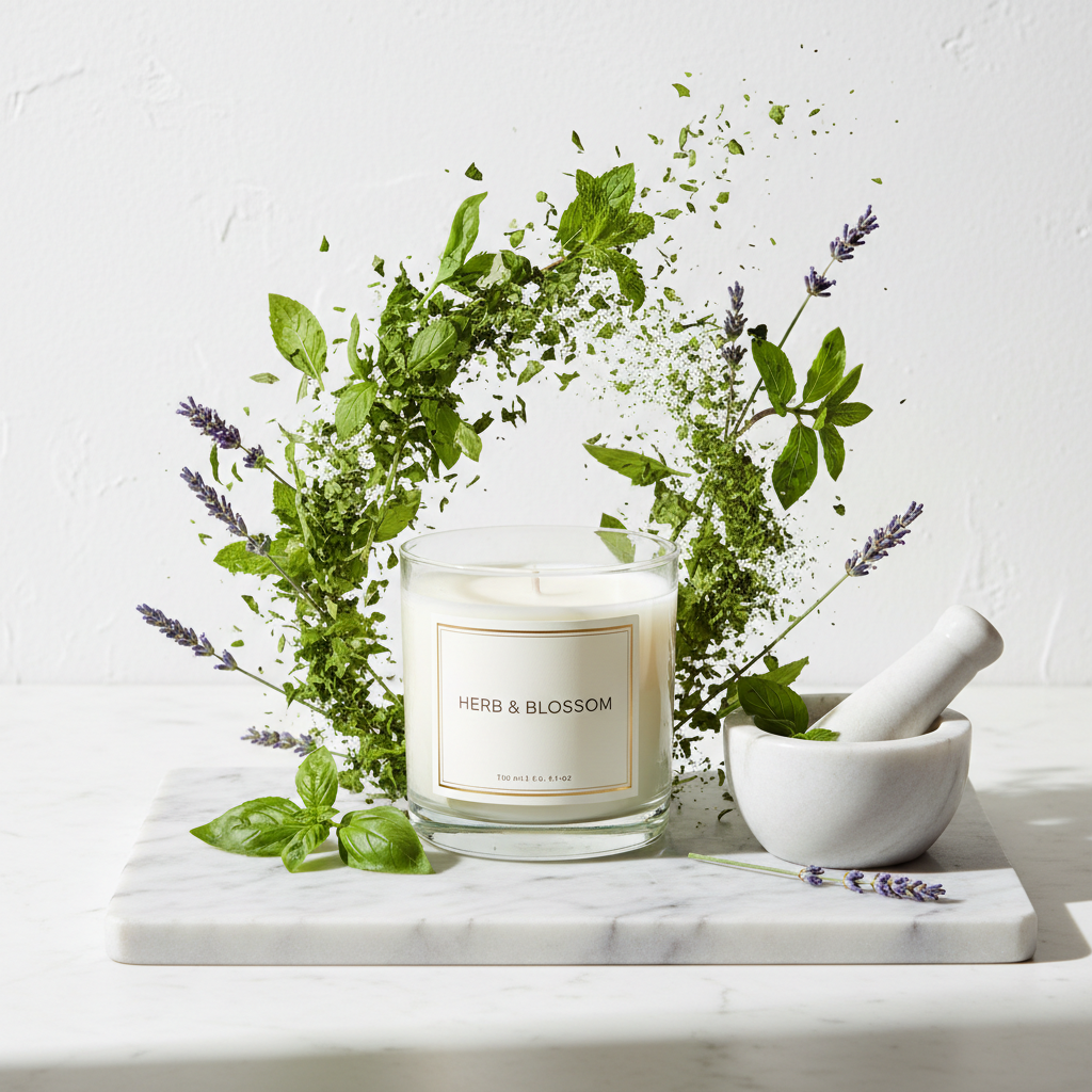 Crushed - Herbaceous Mint and Lavender Candle